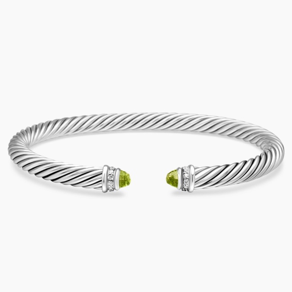 DAVID YURMAN bracelet, Peridot & Diamonds - Picture 7 of 12
